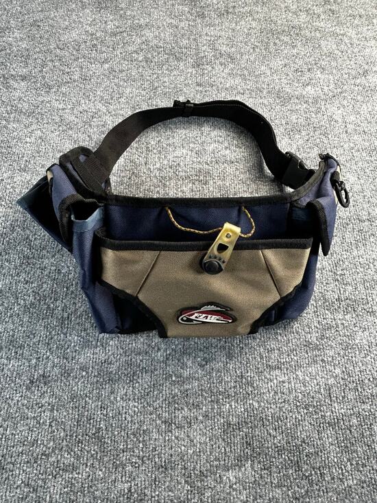 FLW Other - FLW Fishing Waist Tackle Bag Fanny Pack Utility Gear Bag Blue Tan
